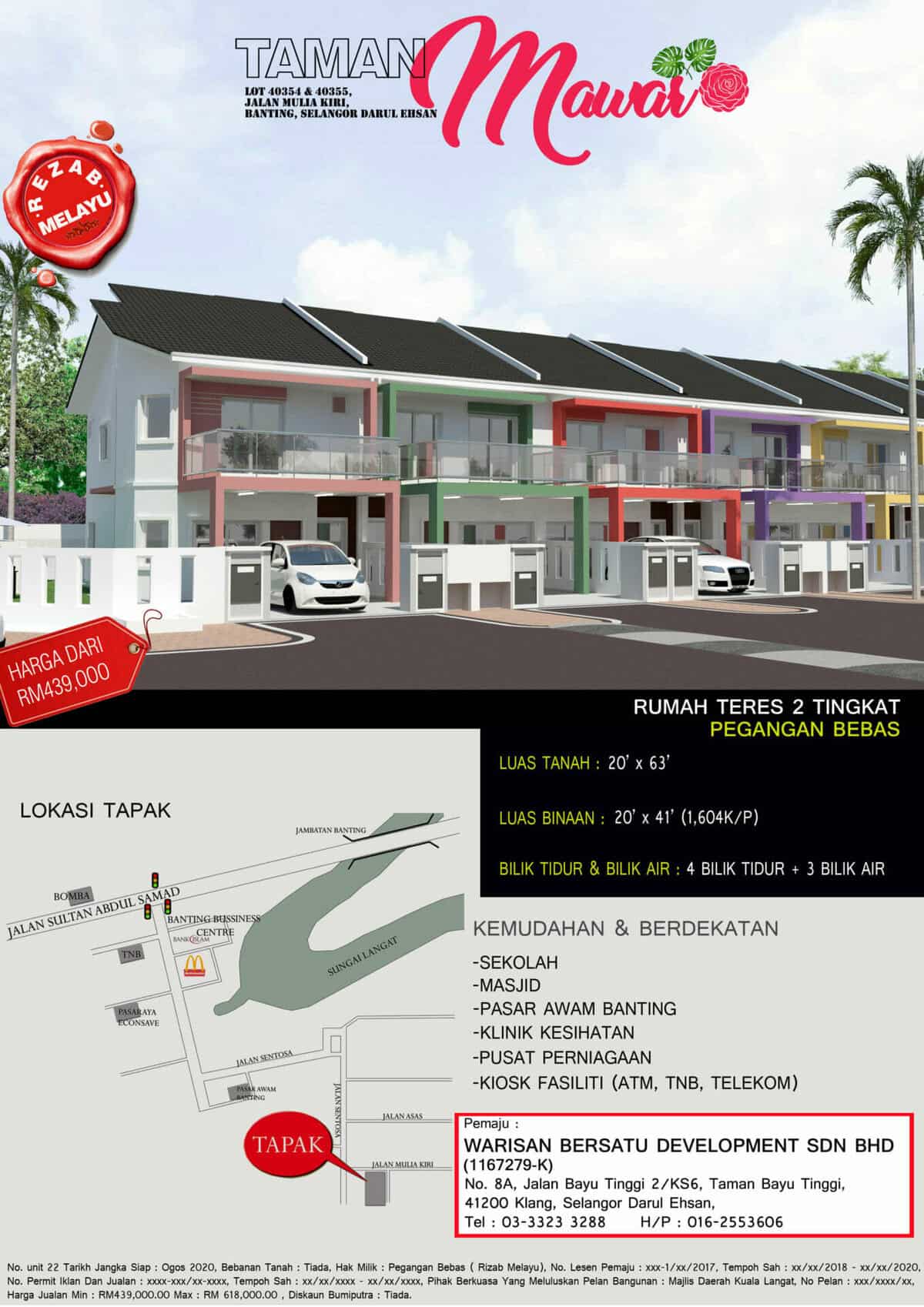 Taman Mawar Banting Rumah Teres 2 Tingkat 8